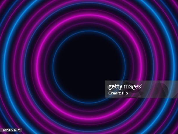 glow circle background - neon circle stock illustrations