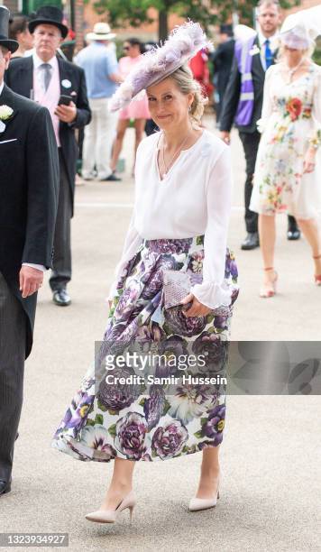Sophie, Countess of Wessex attends Royal Ascot 2021 at Ascot Racecourse on June 16, 2021 in Ascot, England.