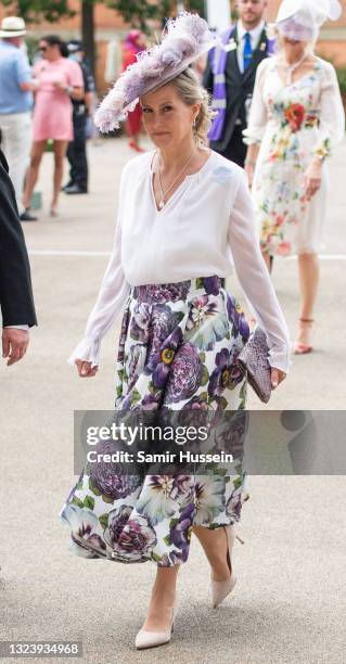 Sophie, Countess of Wessex attends Royal Ascot 2021 at Ascot Racecourse on June 16, 2021 in Ascot, England.