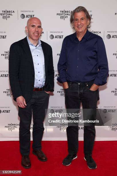 Scott Rechler and David Rockwell attend the "Tribeca Talks: Scott Rechler: The Future of NY" event during the 2021 Tribeca Festival at Spring Studios...