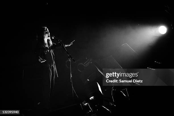 Soap&Skin performs live at Cite de la Musique on July 7, 2011 in Paris, France.