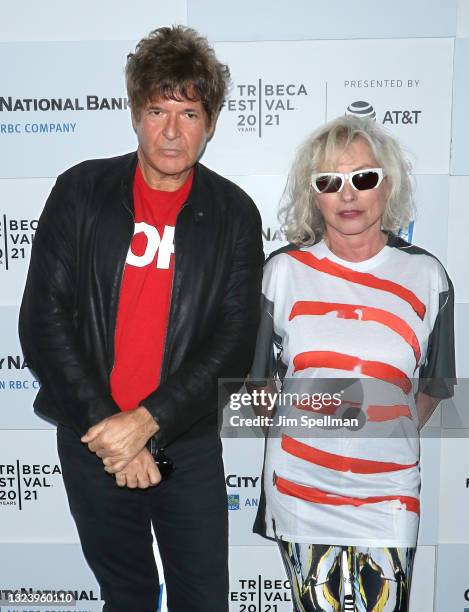 Musician Clem Burke and singer/songwriter Debbie Harry attend "Blondie: Vivir En La Habana" during the 2021 Tribeca Festival at The Battery on June...