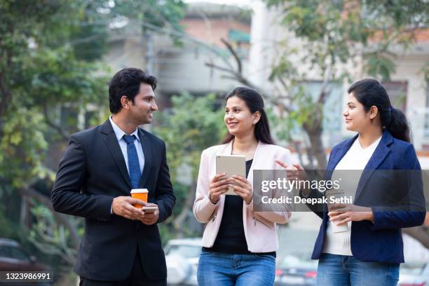 three indian business people:- stock photo - indian colleague stock pictures, royalty-free photos & images