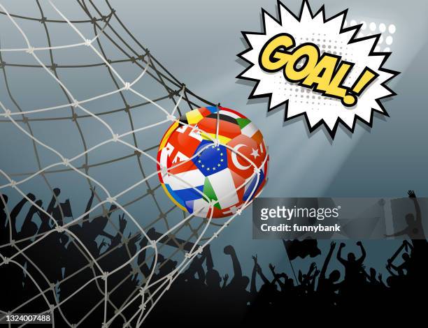 championship goal - world cup russia stock illustrations