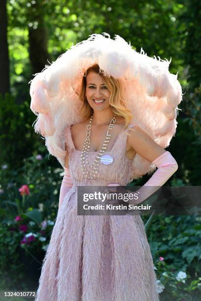 Nazer Bullen poses during Royal Ascot 2021 at Ascot Racecourse on June 16, 2021 in Ascot, England.