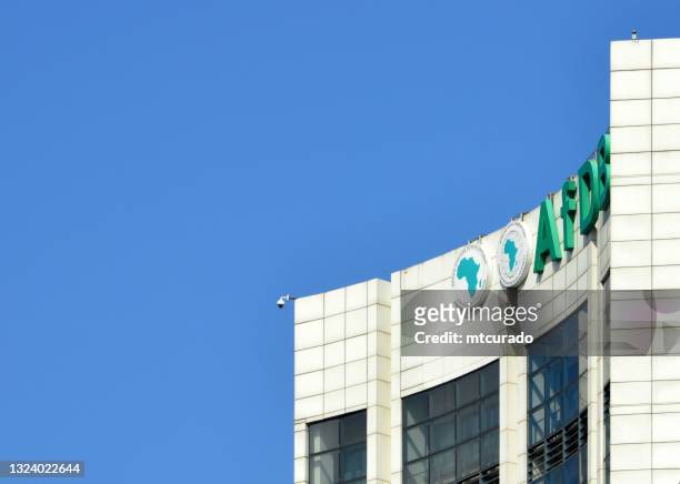 african development bank headquarters (afdb), abidjan, ivory coast - african development bank stock pictures, royalty-free photos & images