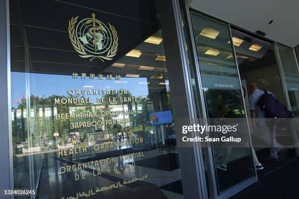 The headquarters of the World Health Organization stands on June 15, 2021 in Geneva, Switzerland. The organization has been at times seen itself...