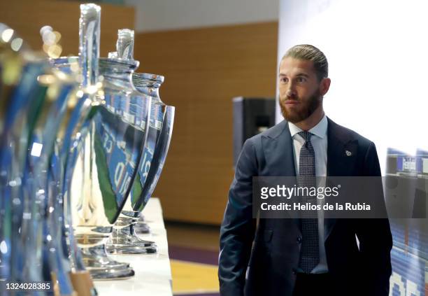 Sergio Ramos at Real Madrid Tribute and Farewell to Sergio Ramos on June 17, 2021 in Madrid, Spain.