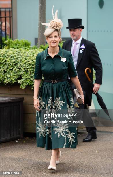 Sophie, Countess of Wessex attend Royal Ascot 2021 at Ascot Racecourse on June 17, 2021 in Ascot, England.