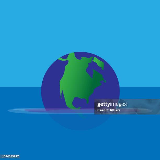 climate change - conquer world stock illustrations