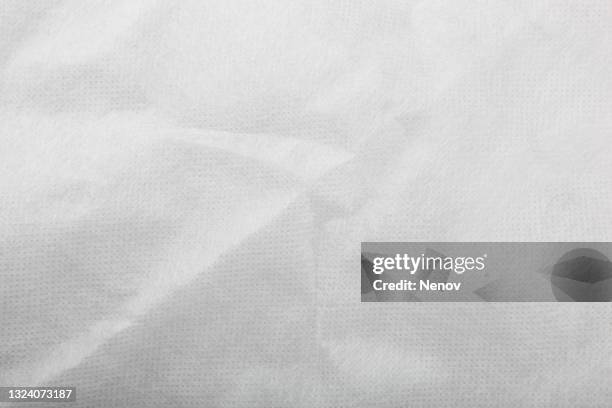 white wrinkle paper texture background - feuille de papier photos et images de collection