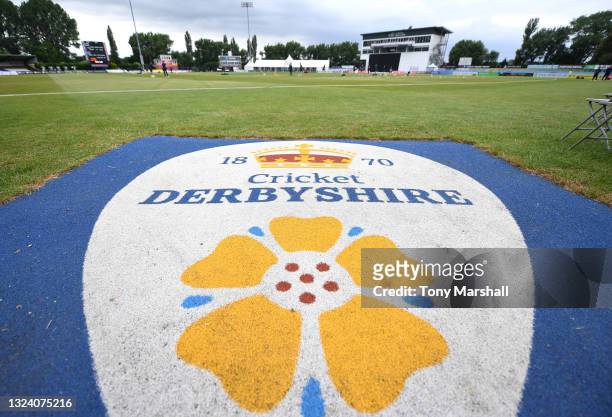 View of The Incora County Ground home of Derbyshire County Cricket Club during the Vitality T20 Blast match between Derbyshire Falcons and Steelbacks...