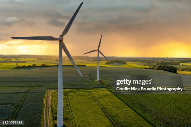 green energy - windmill denmark stock pictures, royalty-free photos & images