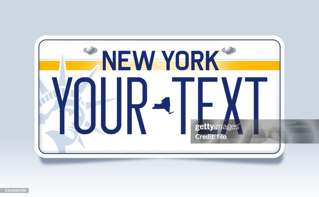New York License Plate