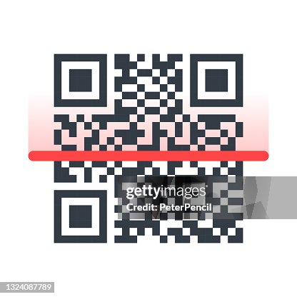 QR Code Scan Abstract Vector. Bar code Vector Illustration QR Code Scan Abstract Vector. Bar code Vector Illustration