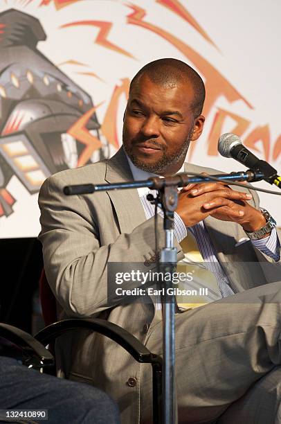 Kenard Gibbs, CEO/Parther of Soul Train Holding LLC, talks about the impact of Soul Train in todays culture at the "Soul Train" Smithsonian donation...