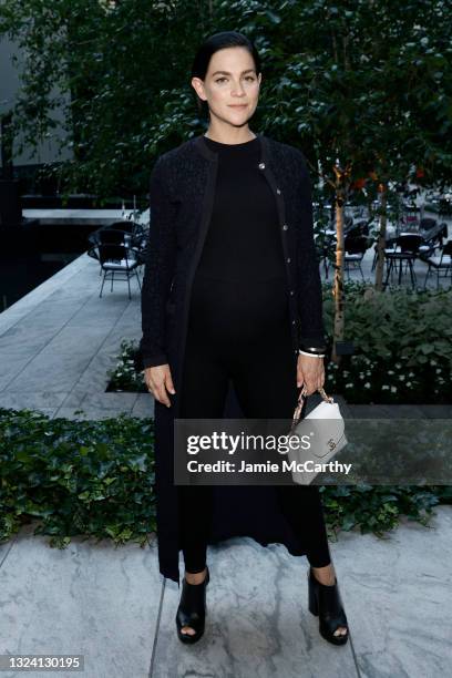 Leigh Lezark, wearing CHANEL, attends the CHANEL and Tribeca Festival Screening of Julian Schnabel's Remastered Film, "Basquiat" on June 17, 2021 in...