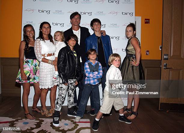 Novogratz Family attend the premiere party for the new HGTV show "Home By Novogratz" at the Crosby Street Hotel on July 12, 2011 in New York City.