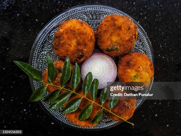 vegetable cutlet - cutlet stock pictures, royalty-free photos & images