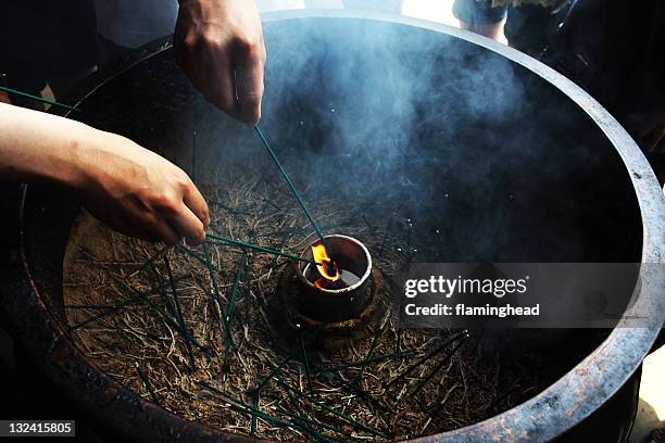 flaming head - kiyomizu temple stock pictures, royalty-free photos & images