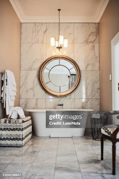 shot of a bathroom at a modern hotel - en suite stock pictures, royalty-free photos & images