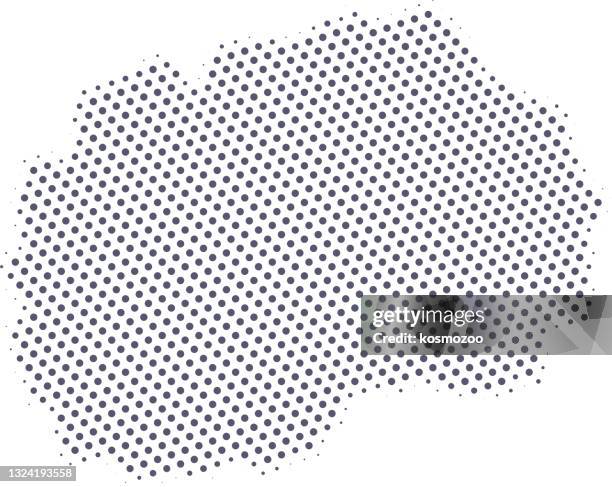 north macedonia  map of dots - macedonia country stock illustrations