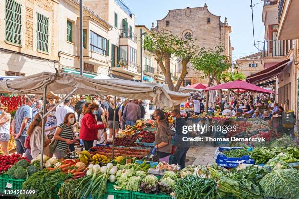 market - santanyi mallorca stock pictures, royalty-free photos & images