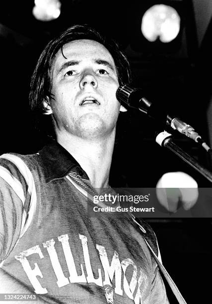 Andy Fairweather Low performs on stage at the Roundhouse, London, England, circa 1976.