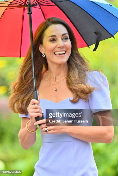 Catherine, Duchess of Cambridge launches her own Centre for Early Childhood to raise awareness of the importance of early years on June 18, 2021 in...