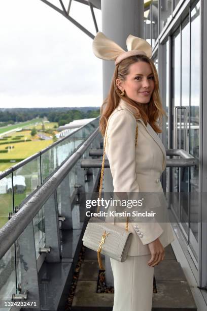Caggie Dunlop poses during Royal Ascot 2021 at Ascot Racecourse on June 18, 2021 in Ascot, England.