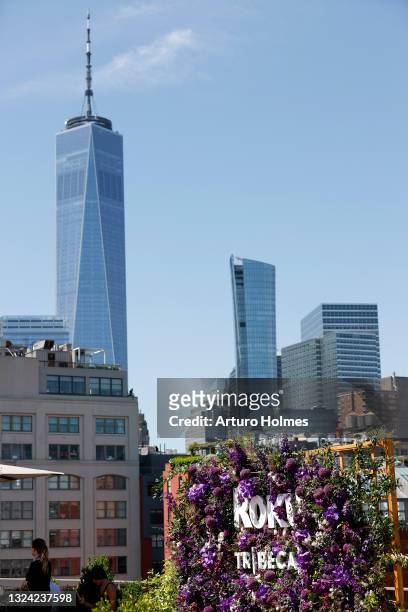 View of the skyline during Tribeca X - 2021 Tribeca Festival at Spring Studios on June 18, 2021 in New York City.