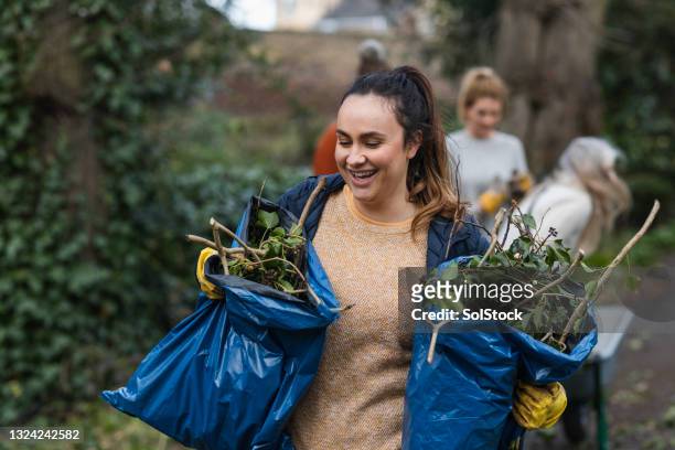 zero waste gardening - compost garden stockfoto's en -beelden