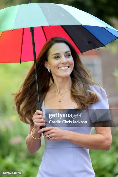 Catherine, Duchess of Cambridge at Kensington Palace on June 18, 2021 in London, England. The Duchess of Cambridge has launched her own Centre for...