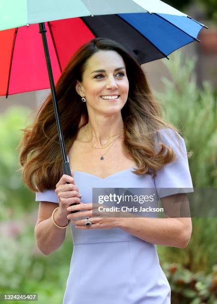 Catherine, Duchess of Cambridge at Kensington Palace on June 18, 2021 in London, England. The Duchess of Cambridge has launched her own Centre for...