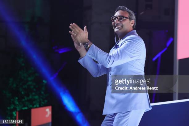 Mousse T. And guest perform on stage at the Green Awards during day 3 of the Greentech Festival on June 18, 2021 in Berlin, Germany. The Greentech...