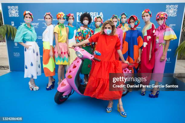 Fashion designer Agatha Ruiz de la Prada attends the Larios Malaga Fashion Week on June 18, 2021 in Malaga, Spain.