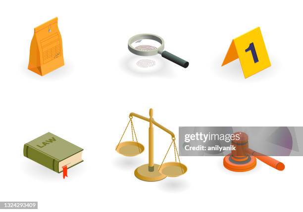 ilustraciones, imágenes clip art, dibujos animados e iconos de stock de iconos de la ley y la justicia - law books