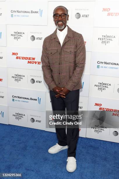 Don Cheadle attends the "No Sudden Move" premiere during the 2021 Tribeca Festival at Battery Park on June 18, 2021 in New York City.