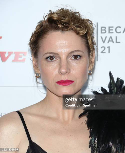 Actress Amy Seimetz attends the "No Sudden Move" premiere during the 2021 Tribeca Festival at The Battery on June 18, 2021 in New York City.