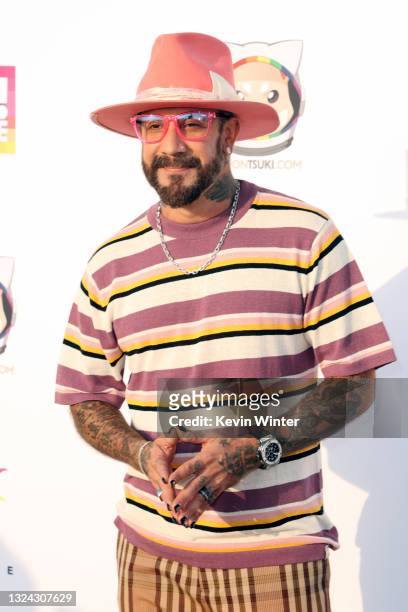 McLean of Backstreet Boys attends "Bingo Under The Stars" in celebration of Pride, hosted by members of NSYNC and Backstreet Boys at The Grove on...