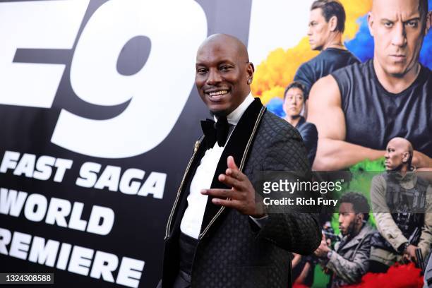 Tyrese Gibson attends the Universal Pictures "F9" World Premiere at TCL Chinese Theatre on June 18, 2021 in Hollywood, California.