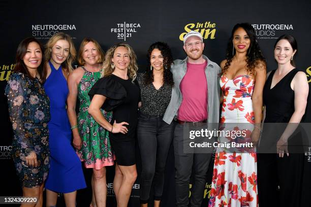 Dr. Shirley Chi, Chelsea Hoff, Laura Moser, Lucy Abdullah, Kristelle Laroche, Bobby Moser, Monique Mack, and Courtney Chott attend as Neutrogena...