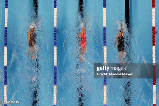 Regan Smith of the United States competes in a semifinal heat for the Women's 200m backstroke during Day Six of the 2021 U.S. Olympic Team Swimming...