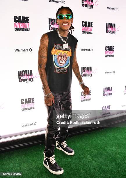 Wiz Khalifa attends UOMA Pride Month and Juneteenth Celebration launch event at Hyde Sunset Kitchen + Cocktails on June 18, 2021 in West Hollywood,...