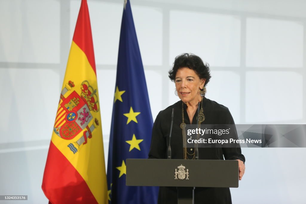 Pedro Sanchez Presides Over An Act Of Homage To The Educational Community