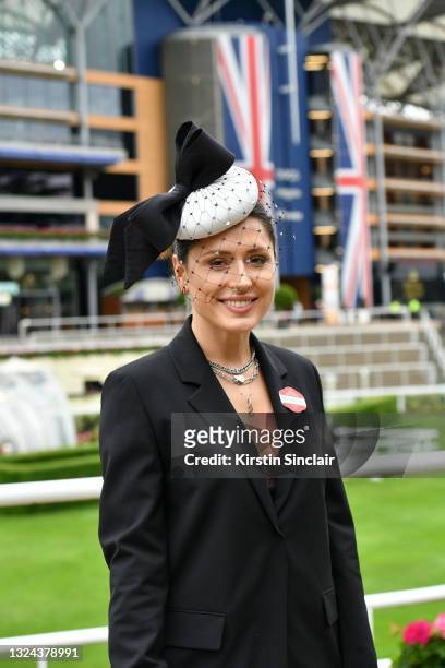 Valeriya Stark poses during Royal Ascot 2021 at Ascot Racecourse on June 19, 2021 in Ascot, England.