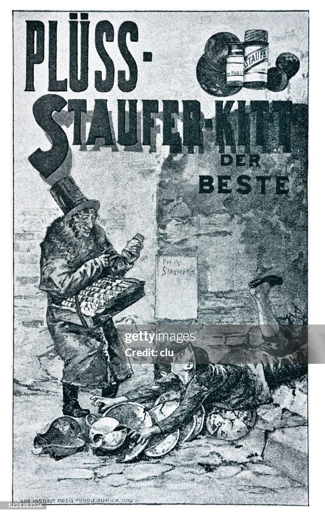 Poster for putty, Switzerland, 1896, Plüss-Staufer-Kitt