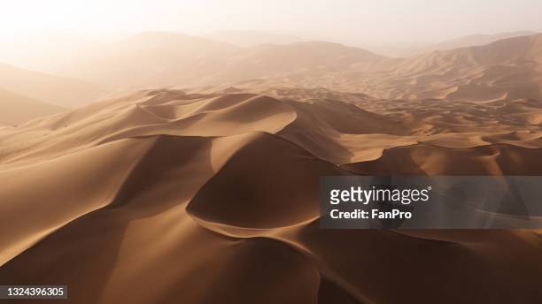 desert natural scenery - sahara　sunrise stock pictures, royalty-free photos & images