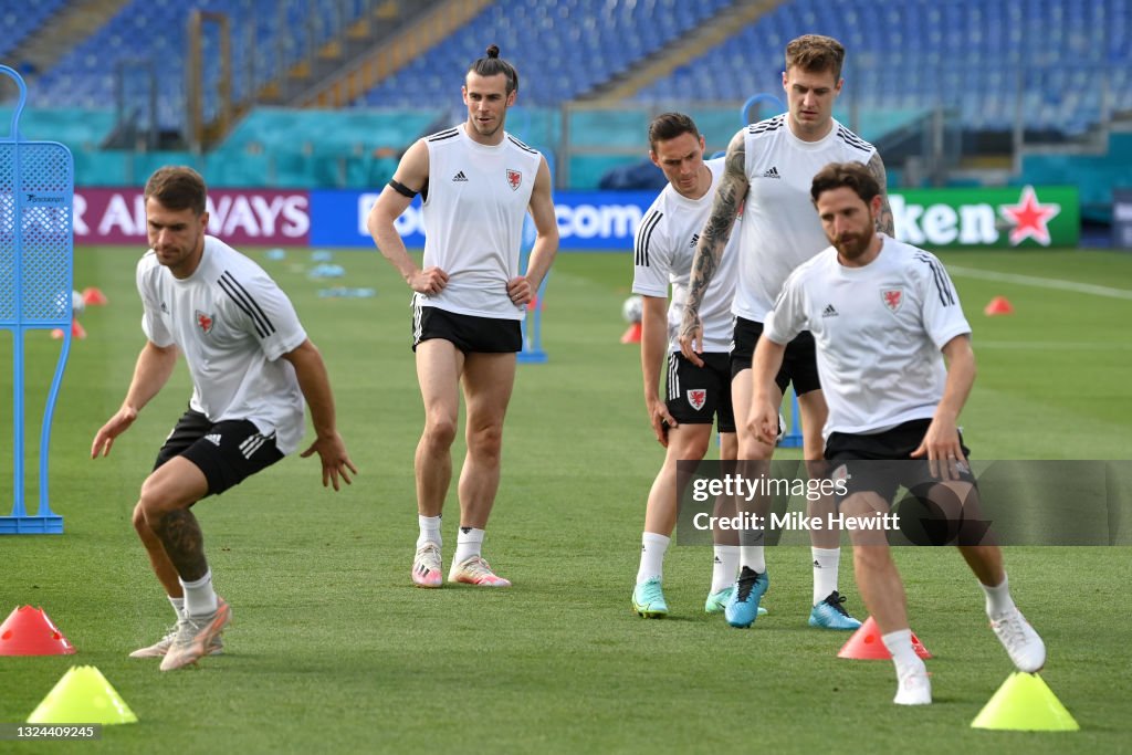 Wales Training Session and Press Conference - UEFA Euro 2020: Group A