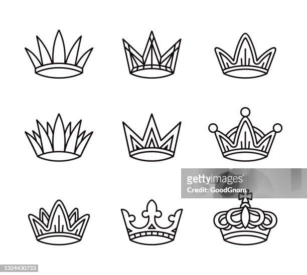 94 Crown Tattoo Designs High Res Illustrations - Getty Images